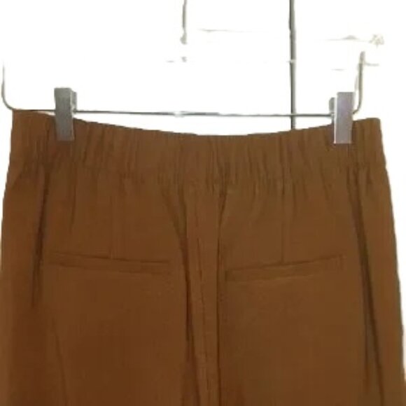 Vince Vicuna Rust Stove Pipe Pull On Pleated Side Slit Pants  Size S - Picture 6 of 6